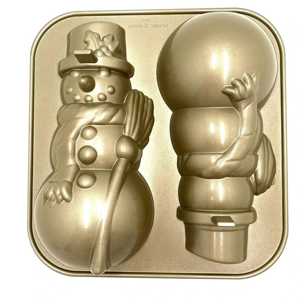 Williams Sonoma 3-D Snowman Cake Pan by Nordic Ware NEW in Box RETIRED